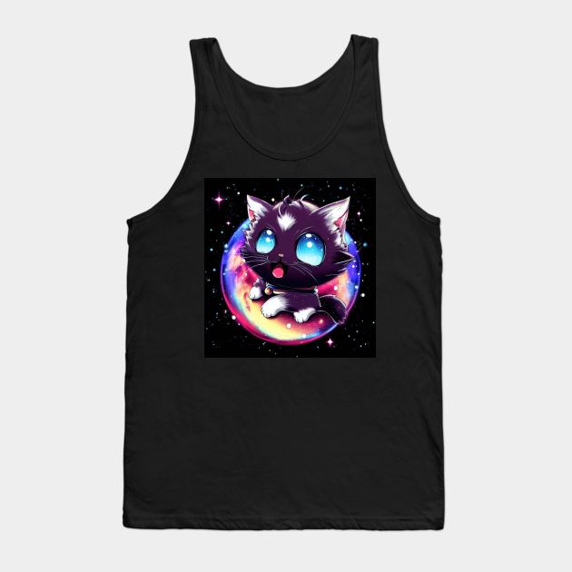 Space Cat Series Alpha Tank Top by Shopping Dragons